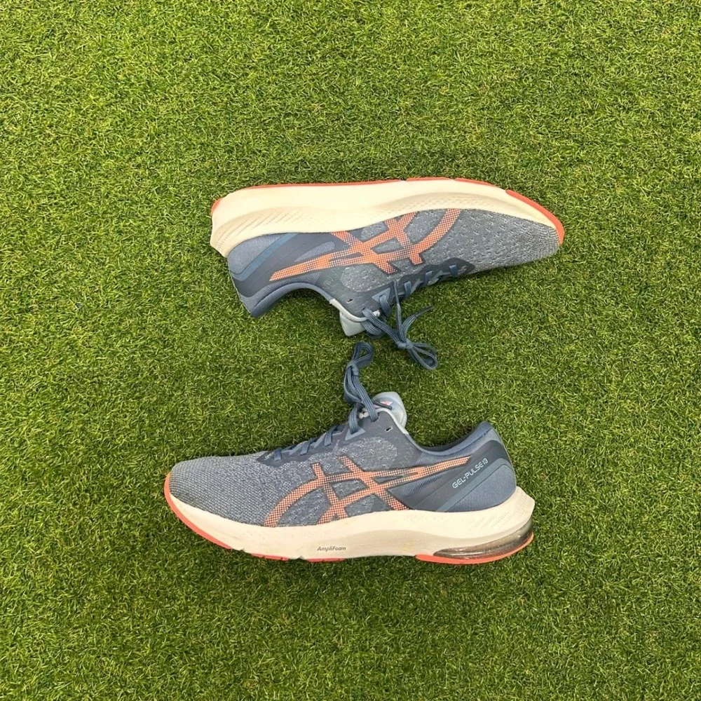 Asics Gel-Pulse 13 Running Shoes Blue Grey Salmon Womens 9.5 1012B035 Sneaker